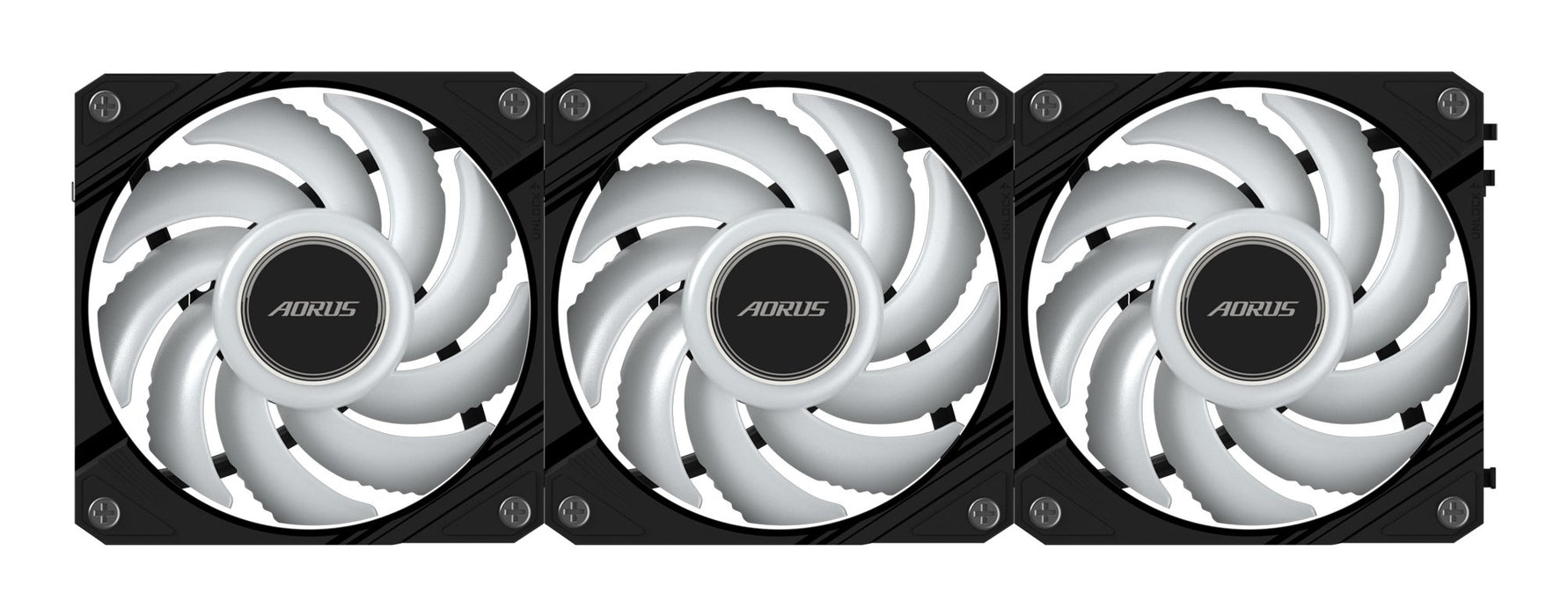 EAN 4719331555191 - GIGABYTE AORUS EZ CHAIN FAN 120 (3-Pack) Placa base Ventilador 12 cm Negro 3 pieza(s) imagen 6