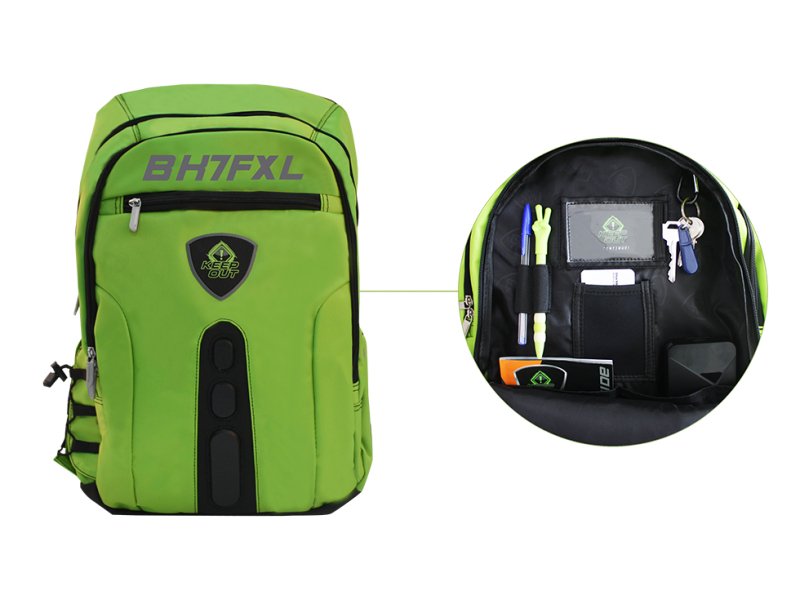 EAN 8435099522737 - KeepOut BK7F mochila Negro, Verde Imitación piel, Nylon imagen 4