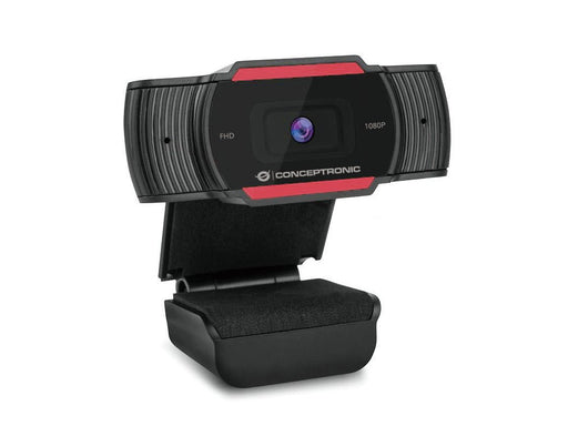 EAN 4015867224595 - Conceptronic AMDIS 1080P FHD cámara web 1920 x 1080 Pixeles USB 2.0 Negro, Rojo imagen 1