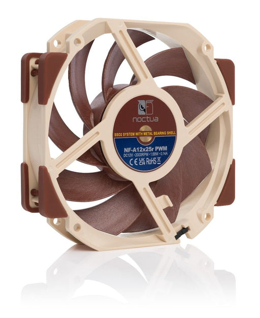 EAN 9010018100563 - Noctua NF-A12X25R PWM Carcasa del ordenador Ventilador 12 cm Beige, Marrón imagen 2