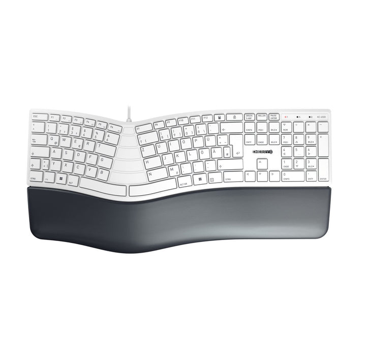 EAN 4025112102509 - CHERRY KC 4500 ERGO teclado Universal USB QWERTZ Alemán Blanco imagen 1