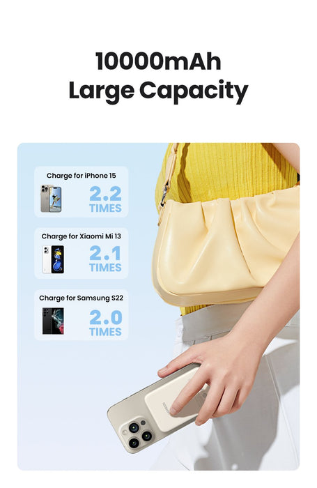 EAN 6941876222087 - Ugreen 25208 batería externa 10000 mAh Cargador inalámbrico Beige imagen 5