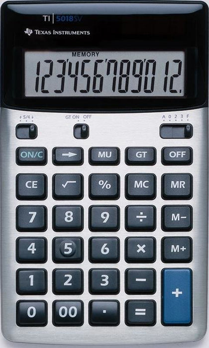 EAN 3243480014540 - Texas Instruments TI-5018 SV calculadora Escritorio Calculadora básica Negro, Plata imagen 1