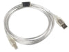 EAN 5901969413557 - Lanberg CA-USBA-12CC-0018-TR cable USB USB 2.0 1,8 m USB B Transparente imagen 2