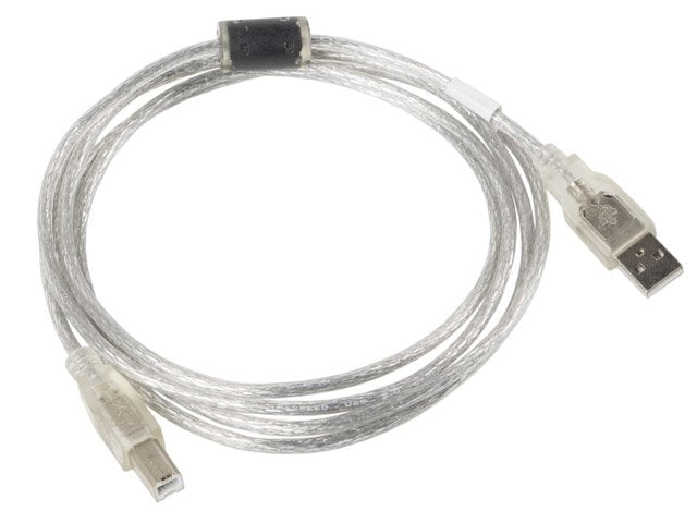 EAN 5901969413557 - Lanberg CA-USBA-12CC-0018-TR cable USB USB 2.0 1,8 m USB B Transparente imagen 2