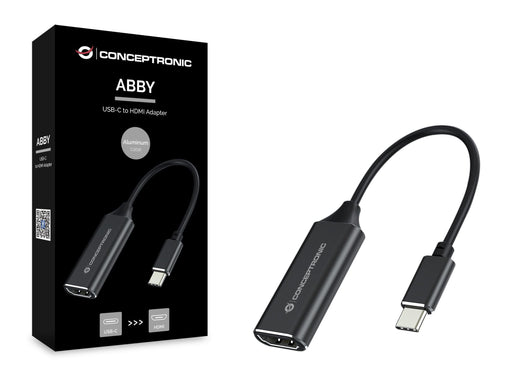 EAN 4015867226308 - Conceptronic ABBY03B adaptador de cable de vídeo HDMI tipo A (Estándar) USB Tipo C Negro imagen 2