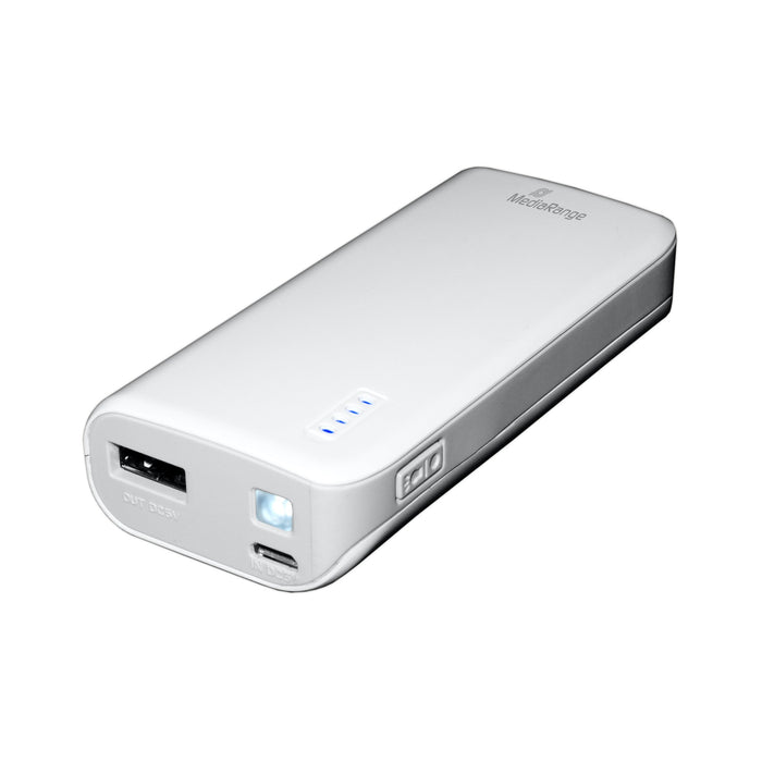 EAN 4260459610304 - MediaRange MR751 batería externa Ión de litio 5200 mAh Gris, Blanco imagen 1