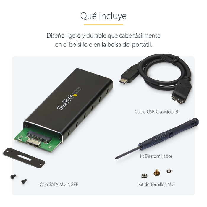 EAN 0065030864435 - StarTech.com SM21BMU31C3 caja para disco duro externo Caja externa para unidad de estado sólido (SSD) Neg imagen 12