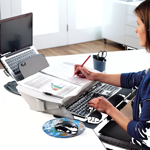 EAN 0043859706396 - Fellowes Easy Glide archivador Negro, Gris imagen 4