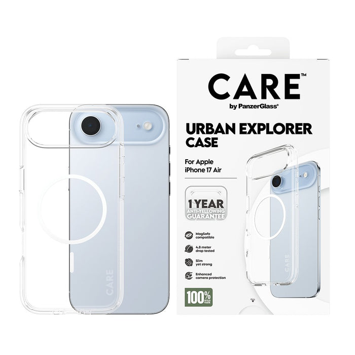 EAN 5715685026843 - PanzerGlass CARE by ® Flagship Case Transparent Urban Explorer w. White MagSafe iPhone 17 Air funda para  imagen 2