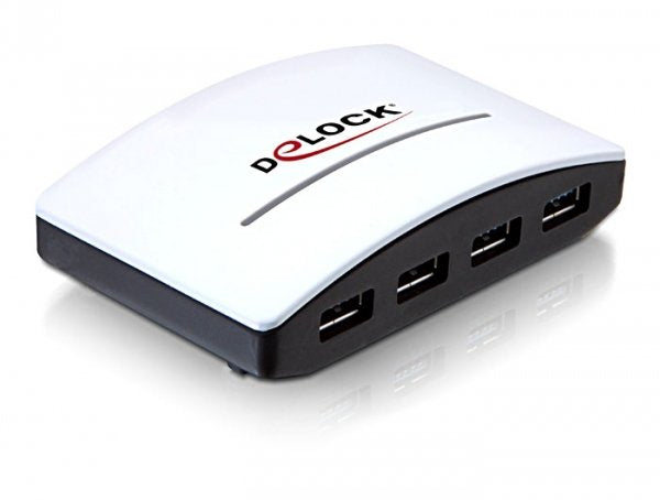 EAN 4043619617623 - DeLOCK USB 3.0 External HUB 4 Port 5000 Mbit/s Negro, Blanco imagen 1