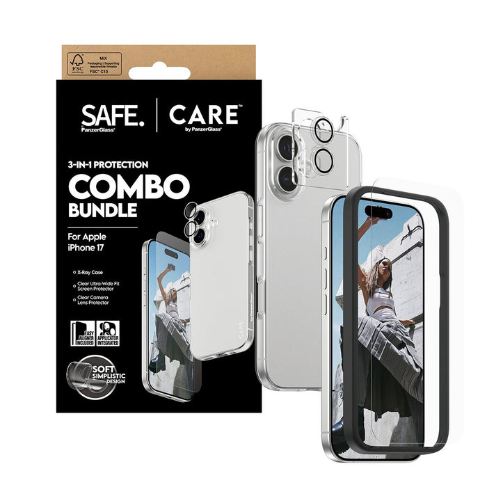 EAN 5715685027499 - PanzerGlass SAFE. | CARE by ® 3-in-1 Fashionable Combo Bundle iPhone 17 Protector de pantalla Apple 1 pie imagen 5