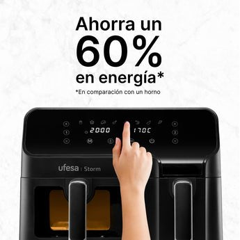 EAN 8422160055652 - Ufesa Storm Doble 9 L 1700 W Freidora de aire caliente Negro imagen 4