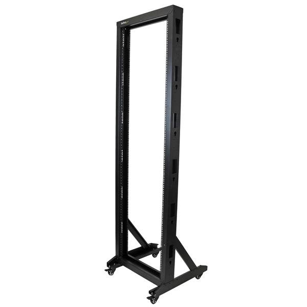 EAN 0065030862073 - StarTech.com 2POSTRACK42 armario rack Rack o bastidor independiente Negro imagen 1