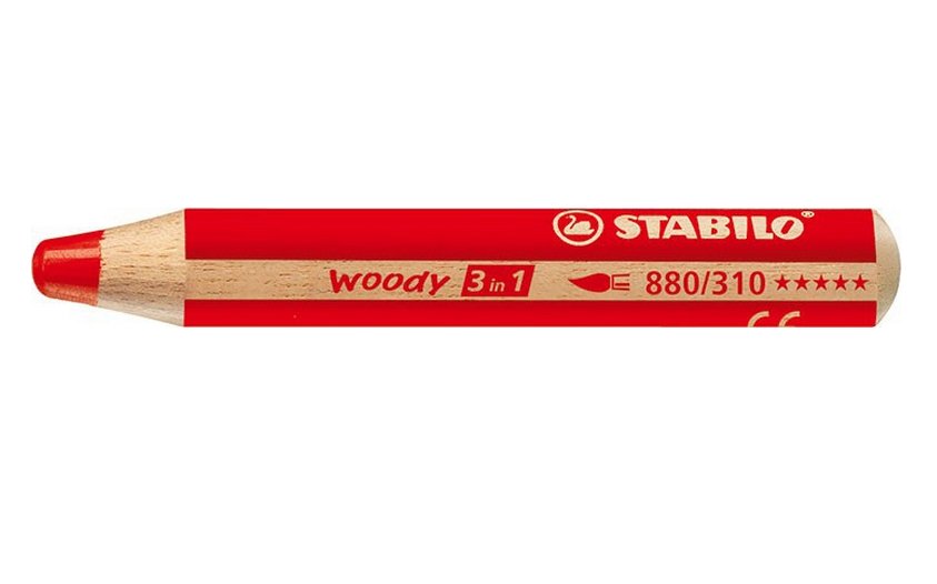 EAN 4006381115476 - STABILO woody 3 in 1 Rojo 1 pieza(s) imagen 1