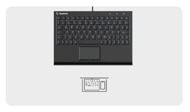 EAN 4250078172963 - KeySonic KSK-3211ELU (DE) teclado Hogar USB QWERTZ Alemán Negro imagen 3