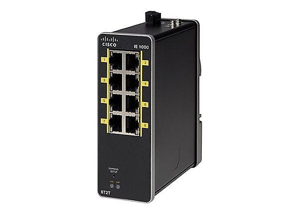 EAN 882658930324 - Cisco IE-1000-6T2T-LM switch Gestionado Fast Ethernet (10/100) Negro imagen 1