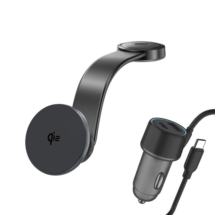 EAN 4252011907991 - 4smarts Qi2 Universal Gris Encendedor de cigarrillos Cargador inalámbrico Auto imagen 1