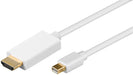 EAN 5711045061387 - Microconnect MDPHDMI2 adaptador de cable de vídeo 1,8 m Mini DisplayPort HDMI Blanco imagen 1