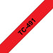 EAN 4977766050739 - Brother TC-491 cinta para impresora de etiquetas Negro sobre rojo imagen 1