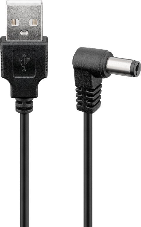 EAN 4040849551543 - Wentronic 55154 cable de transmisión Negro 0,5 m USB A IEC Type A (5.5 mm, 2.5 mm) imagen 1