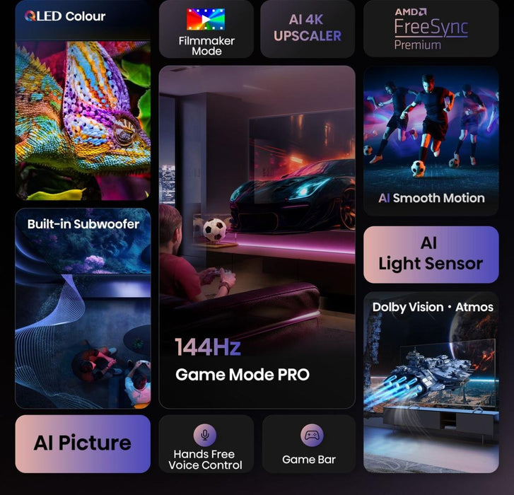 EAN 6942351417042 - Hisense 100E7Q PRO 2,54 m (100") 4K Ultra HD Smart TV Wifi Negro imagen 4