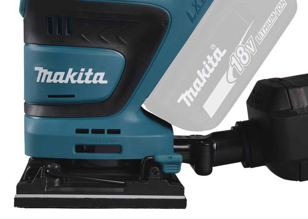 EAN 0088381760720 - Makita DBO480Z lijadora portátil Lijadora rotorbital 14000 OPM Negro, Azul 210 W imagen 12