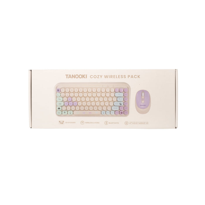 EAN 8436563094552 - TANOOKI TNK4001 teclado Ratón incluido Hogar USB + Bluetooth QWERTY Inglés, Español Crema de color imagen 10