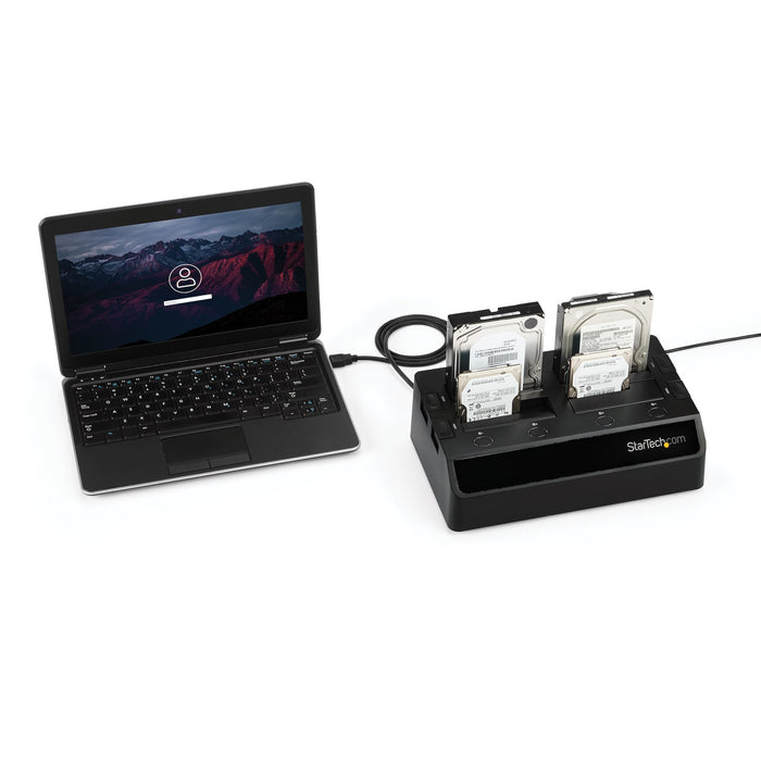 EAN 0065030857932 - StarTech.com SDOCK4U33 base de conexión para disco duro USB 3.2 Gen 1 (3.1 Gen 1) Type-B Negro imagen 5
