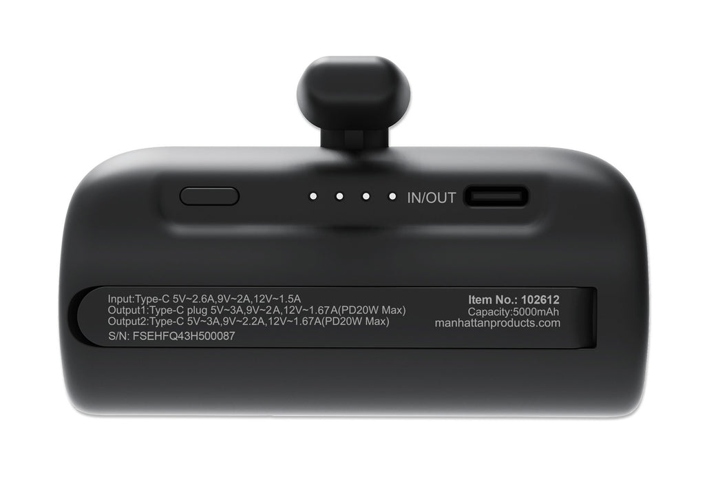 EAN 0766623102612 - Manhattan 102612 batería externa Ión de litio 5000 mAh Negro imagen 4