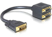 EAN 4043619650514 - DeLOCK Adapter DVI25 M > 2x DVI25 F cable DVI 0,2 m DVI-I Negro imagen 1