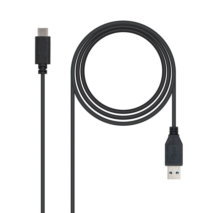 EAN 8433281007802 - Nanocable USB 3.1, 1m cable USB USB 3.2 Gen 2 (3.1 Gen 2) USB C USB A Negro imagen 1