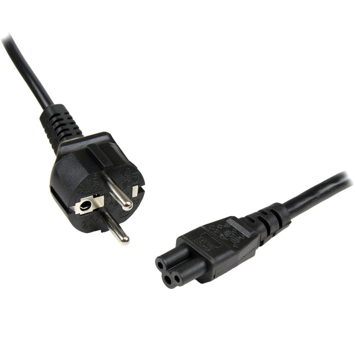 EAN 0065030858601 - StarTech.com PXTNB3SEU1M cable de transmisión Negro CEE7/7 C5 acoplador imagen 1