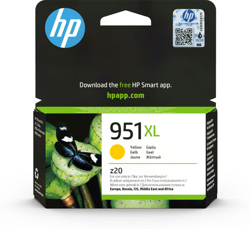EAN 0886111615186 - HP 951XL High Yield Yellow Original Ink Cartridge cartucho de tinta 1 pieza(s) Alto rendimiento (XL) imagen 1