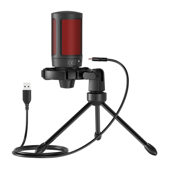 EAN 5901986047711 - Savio wired gaming microphone with backlight tripod USB SONAR PRO Negro, Rojo Micrófono para videoconsola imagen 3