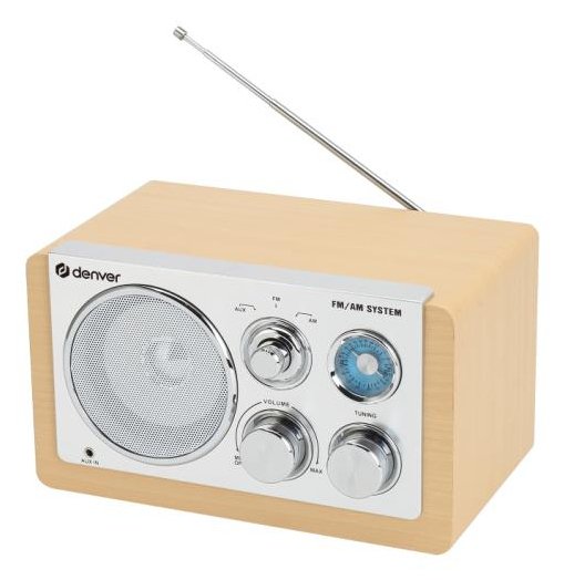 EAN 5706751076503 - Denver TR-63LW radio Personal Analógica Bamboo, Plata imagen 4
