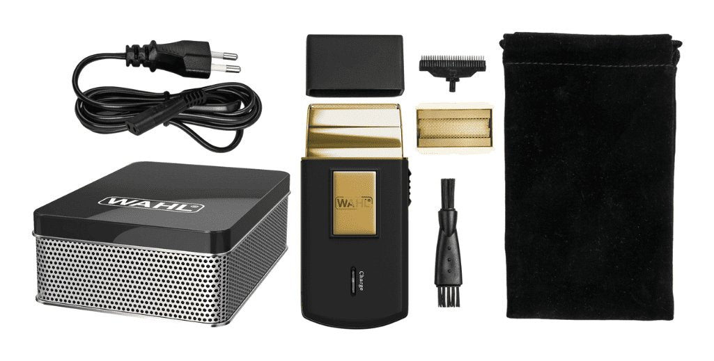 EAN 0043917008363 - Wahl 07057-016 afeitadora Máquina de afeitar de láminas Recortadora Negro, Oro imagen 2