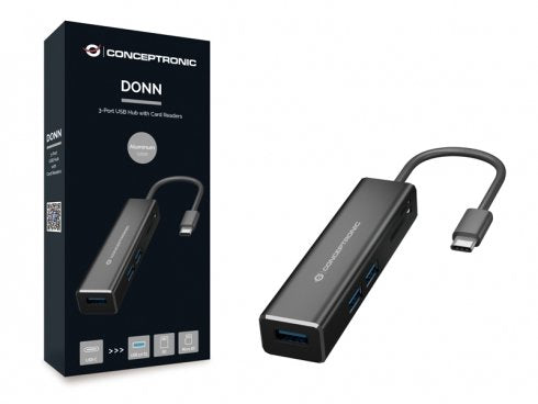EAN 4015867224038 - Conceptronic DONN08B base para portátil y replicador de puertos USB 3.2 Gen 1 (3.1 Gen 1) Type-C Negro imagen 4