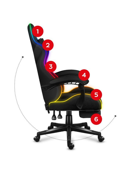 EAN 5903796011388 - Huzaro FORCE 4.7 Silla para videojuegos de PC Asiento (de seguridad) de butaca Negro imagen 16