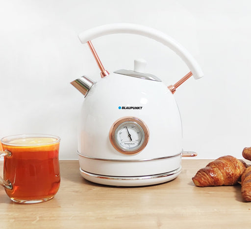 EAN 5901750504600 - Blaupunkt EKS802WH tetera eléctrica 1,8 L 3000 W Oro, Blanco imagen 2