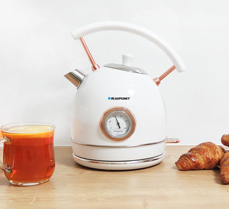 EAN 5901750504600 - Blaupunkt EKS802WH tetera eléctrica 1,8 L 3000 W Oro, Blanco imagen 2