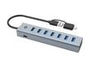 EAN 4015867238318 - Conceptronic HUBBIES21GP hub de interfaz USB 3.2 Gen 1 (3.1 Gen 1) Type-A 5000 Mbit/s Gris imagen 3