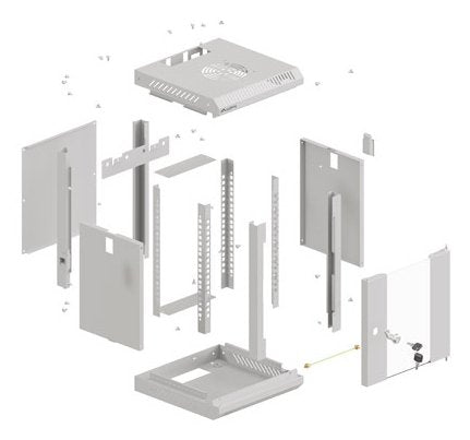 EAN 5901969441604 - Lanberg WF11-3304-10S armario rack 4U Bastidor de pared Gris imagen 12