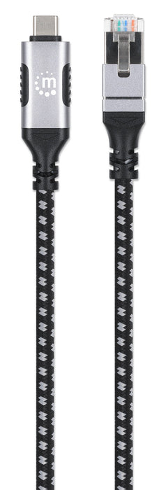 EAN 0766623394826 - Manhattan 394826 cambiador de género para cable RJ-45 USB-C Negro, Plata imagen 3