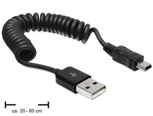 EAN 0757120831648 - DeLOCK USB 2.0/USB mini 0.6m cable USB 0,6 m USB A Mini-USB A Negro imagen 1