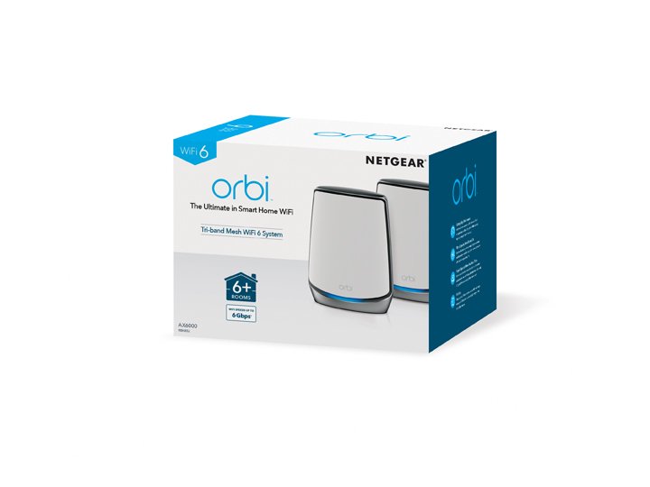 EAN 0606449146035 - NETGEAR Orbi RBK852 AX6000 WiFi 6 Mesh System Tribanda (2,4 GHz/5 GHz/5 GHz) Wi-Fi 6 (802.11ax) Gris, Bla imagen 3