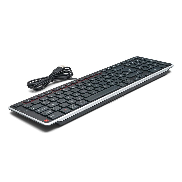 EAN 0743870006856 - Contour Design Balance teclado Oficina USB QWERTZ Alemán Negro imagen 3