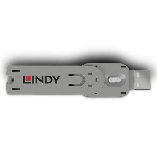 EAN 4002888406246 - Lindy 40624 bloqueador de puerto Llave de bloqueador de puerto USB tipo A Blanco Acrilonitrilo butadieno  imagen 2