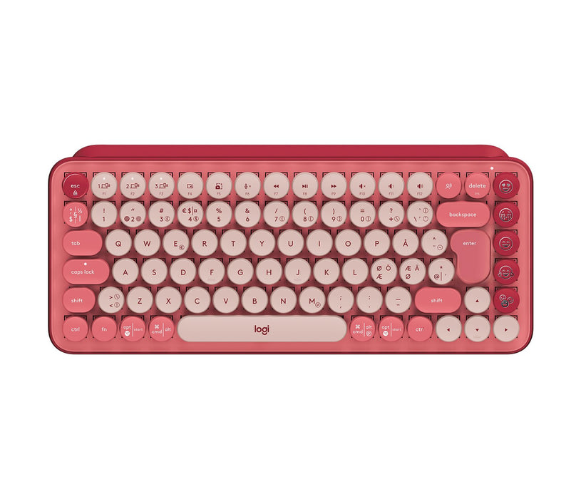 EAN 5099206101623 - Logitech 920-010733 teclado Universal RF Wireless + Bluetooth QWERTY Nórdico Borgoña, Rosa, Rosa imagen 1