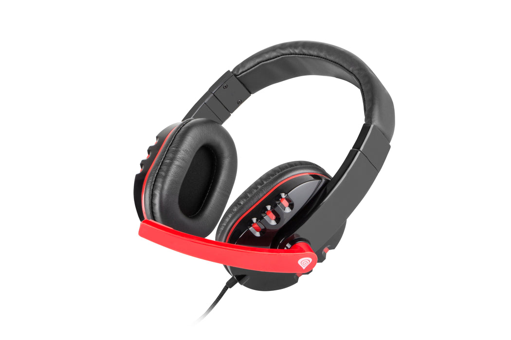 EAN 5901969401110 - GENESIS HM12X Auriculares Alámbrico Diadema Juego Negro, Rojo imagen 1